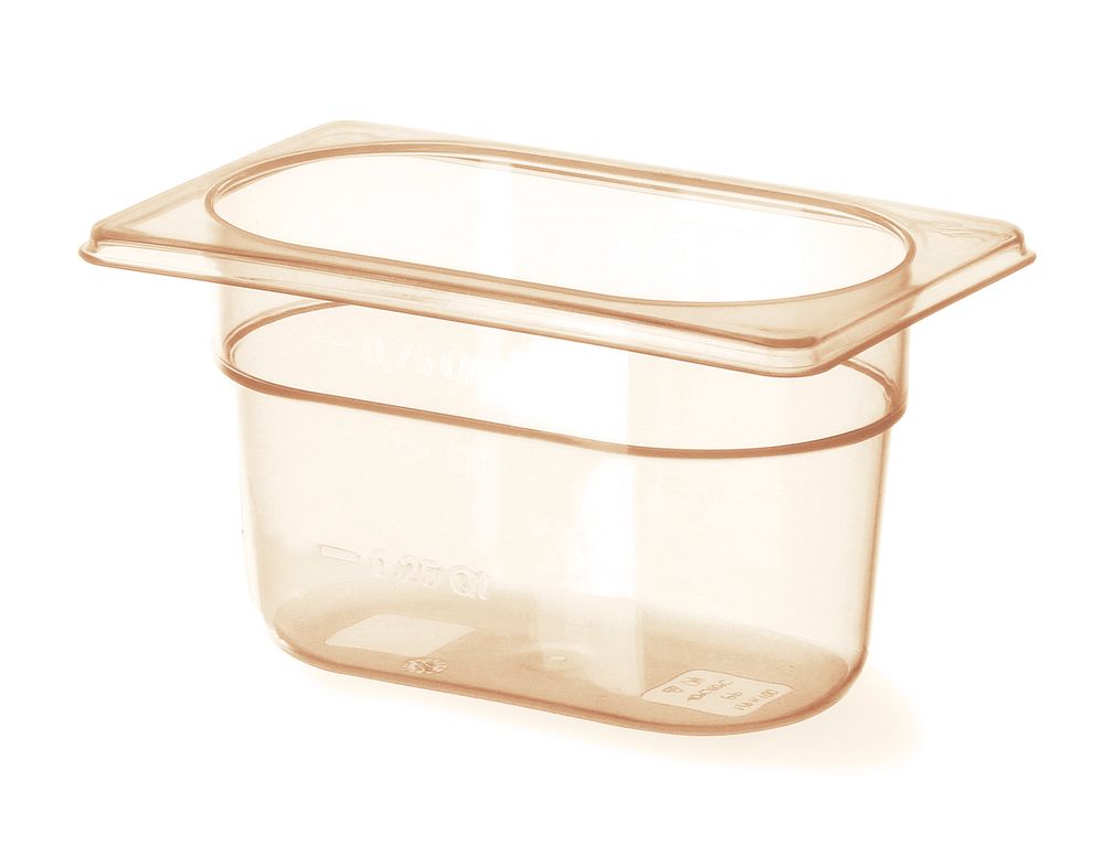 Container GN 1/9 hoge temperatuur bestendigheid, HENDI, GN 1/9, 0,9L, Transparant, 176x108x(H)100mm