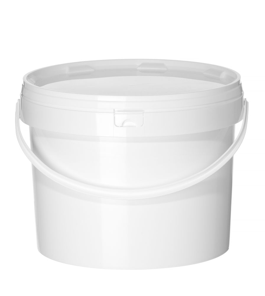 Emmer, HENDI, Bedrukbaar/etiketteerbaar oppervlak: 810x155 mm., 11,3L, Wit, ⌀300x(H)230mm