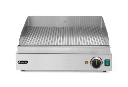 Bakplaat geribbeld, HENDI, Profi Line, 230V/2400W, 527x404x(H)233mm