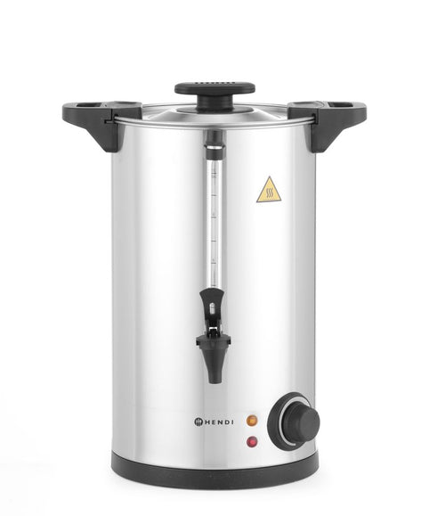 Warme dranken ketel enkelwandig, HENDI, ≈ 65 kopjes in 40 min., 10L, 230V/1500W, 340x315x(H)430mm