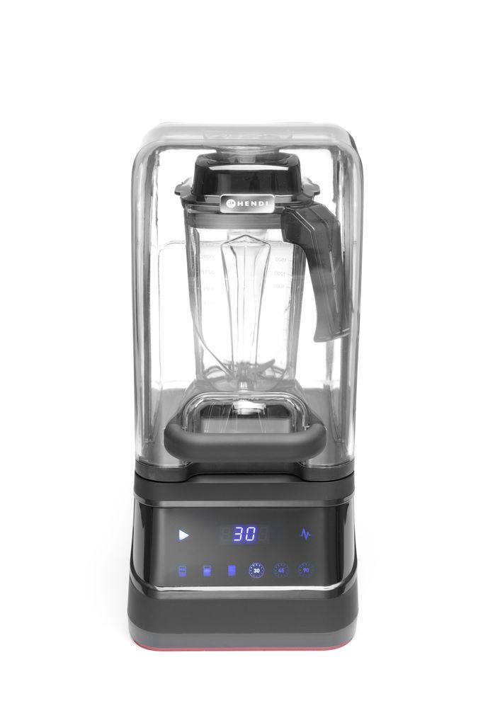 Bar blender digitaal met geluiddempende kap , HENDI, 2,5L, Zwart, 230V/1680W, 250x300x(H)546mm