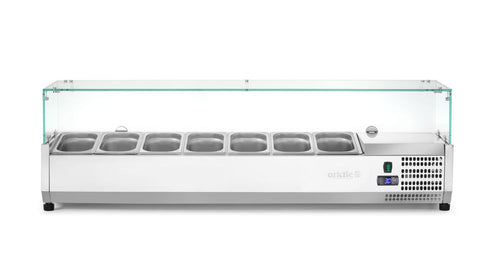 Opzetkoelvitrine GN 1/4, Arktic, 7x GN 1/4, GN 1/4, 31,5L, 230V/180W, 335x1505x(H)460mm
