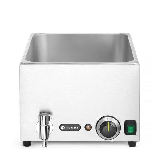 Bain-marie met afvoerkraan “Ranger”, HENDI, GN (H)150mm, GN 1/1, 220-240V/1000W, 576x334x(H)241mm