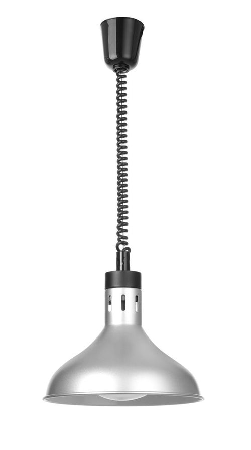 Warmtelamp verstelbaar, conisch/dome, HENDI, Zilver, 230V/250W, ⌀295x(H)207mm