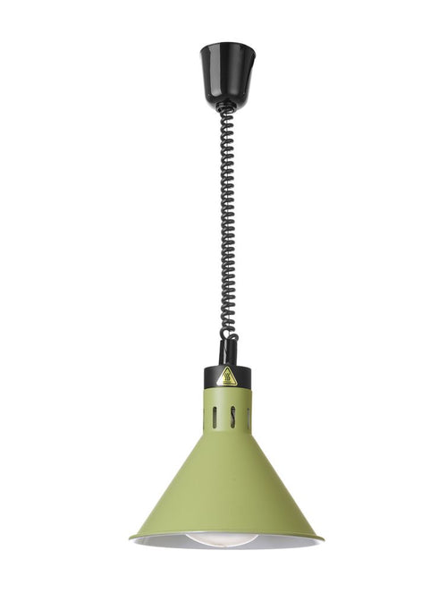 Warmtelamp verstelbaar, conisch, HENDI, Groen, 230V/375W, ⌀275x(H)250mm