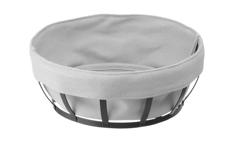 Broodmandje met zak, HENDI, rond, 220x220x(H)80mm