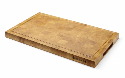 Eikenhouten serveerplank, eindnerf, HENDI, 530x325x(H)35mm, Rechthoekig