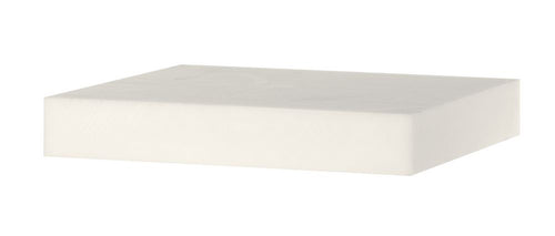 Hakblok HDPE, HENDI, Wit, 500x400x(H)80mm
