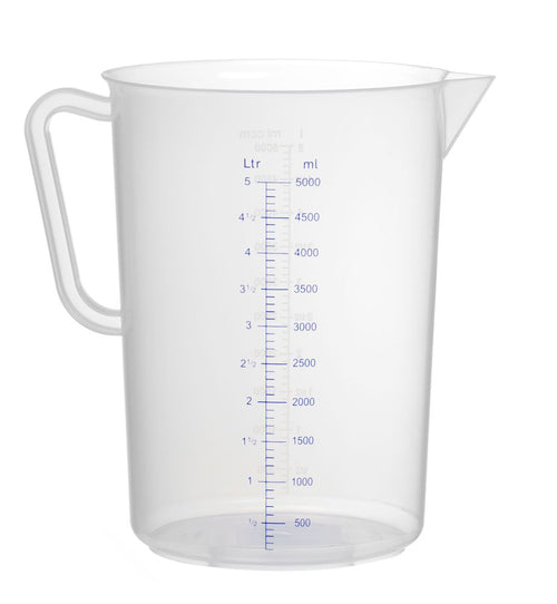 Maatbeker polypropyleen, HENDI, Kitchen Line, 5L, ⌀190x(H)270mm