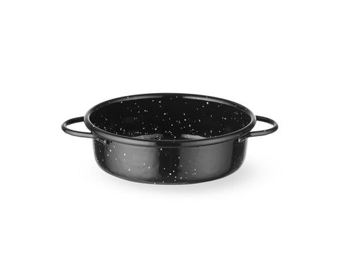 Braadpan, geëmailleerd, HENDI, Zwart, ⌀120x(H)40mm, Rond