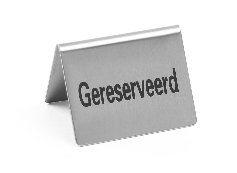 Tafelstandaard Gereserveerd , HENDI, Gereserveerd, 4 st., 50x35x(H)40mm