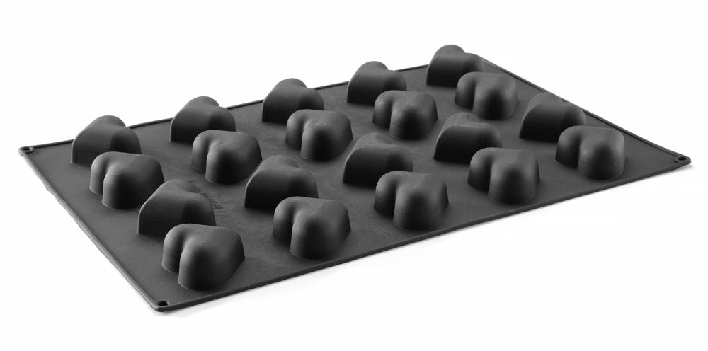 Siliconen bakvorm HEART, HENDI, 570x375x(H)35mm