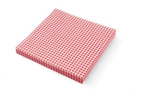 Vetbestendig papier, HENDI, ruitjespatroon, 500 st., 305x305mm