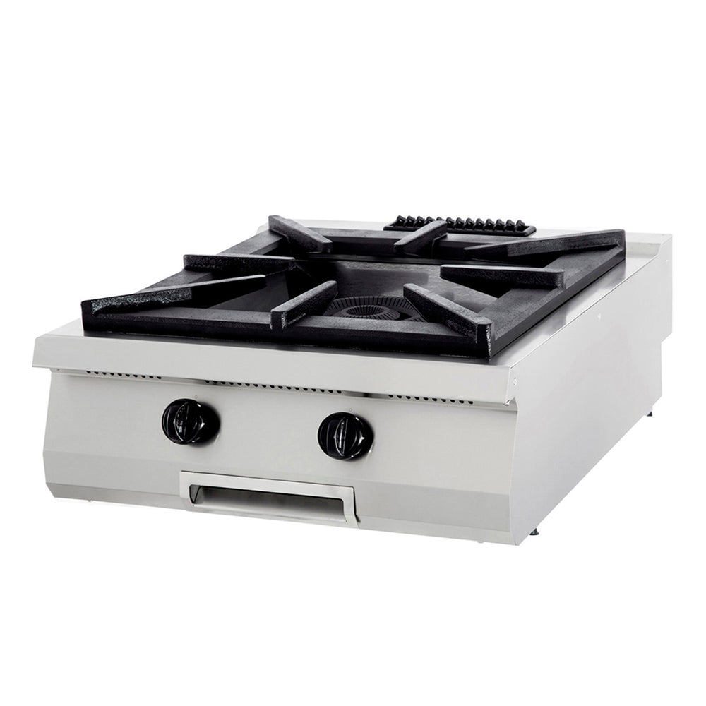 Premium Kookplaat - 1 Pit - Dubbel - 90 cm Diep - Gas