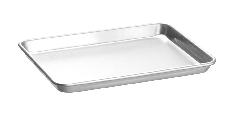 Bakplaat, HENDI, Zilver, 330x242x(H)26mm, Rechthoekig
