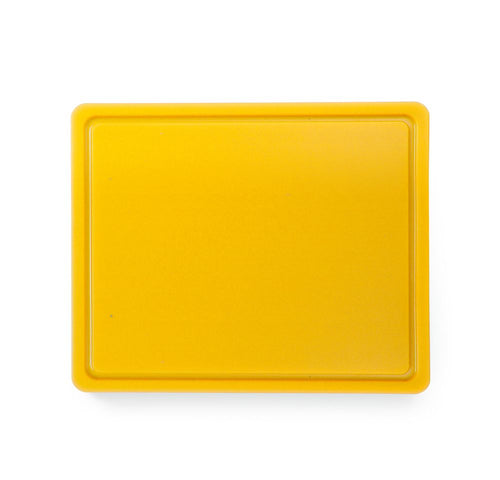 Snijplank HACCP Gastronorm 1/2, HENDI, GN 1/2, Geel, 325x265mm, Rechthoekig