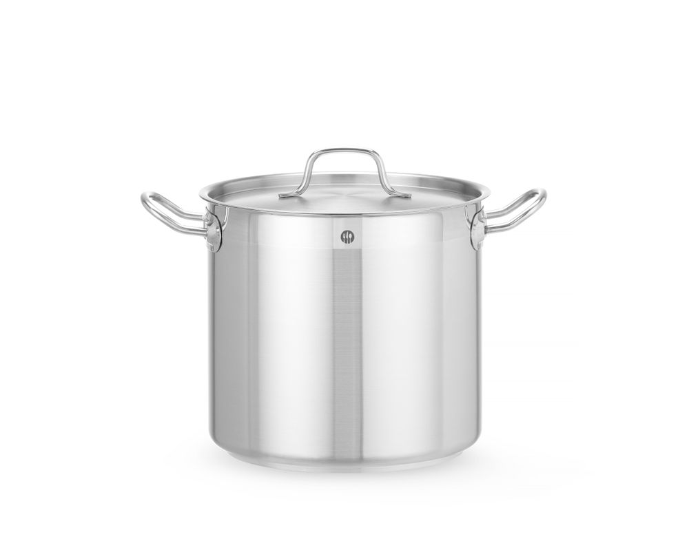 Kookpan hoog - met deksel, HENDI, Profi Line, 9,8L, ⌀240x(H)220mm