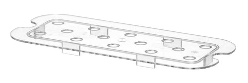 Geperforeerde roosters voor GN containers polycarbonaat, HENDI, Profi Line, GN 1/3, Transparant, 266x116mm