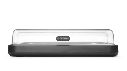 Koeldisplay UNIQ, HENDI, designed by Robert Bronwasser, GN 1/1, Zwart, 593x389x(H)147mm, Rechthoekig
