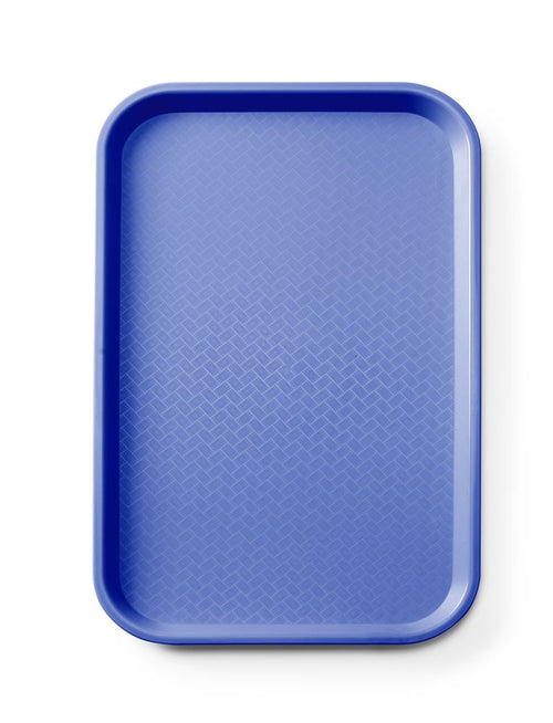 Fastfooddienblad polypropyleen GN 1/1, AmerBox, GN 1/1, Blauw, 530x325x(H)20mm, Rechthoekig