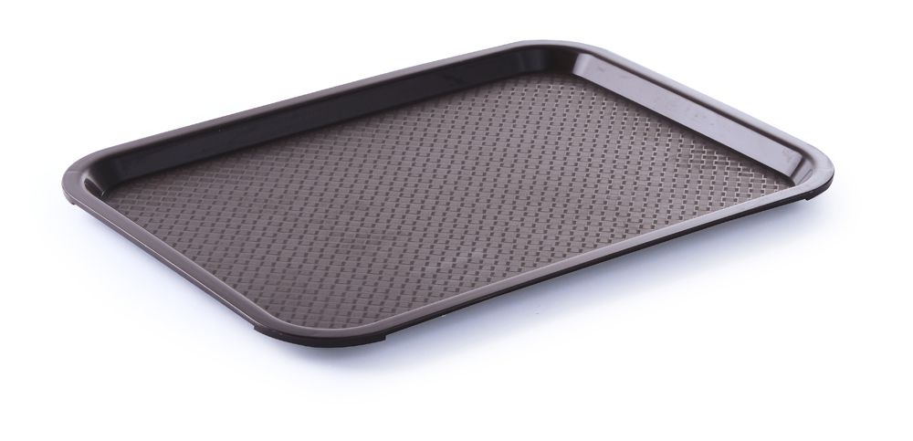 Fastfood dienbladen large, AmerBox, Bruin, 350x450x(H)20mm