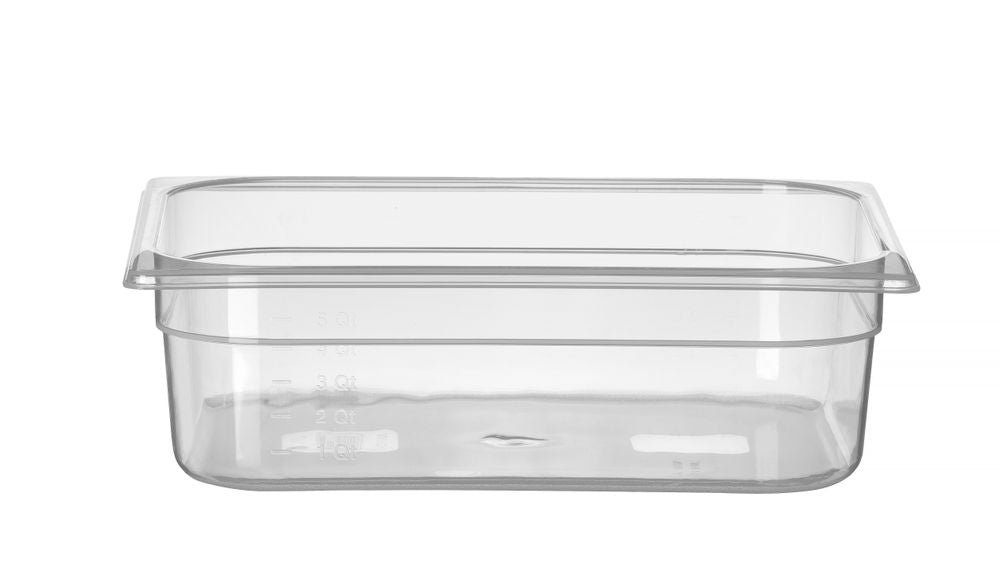 Container GN 1/2 polypropyleen, HENDI, Profi Line, GN 1/2, 5L, Transparant, 325x265x(H)100mm