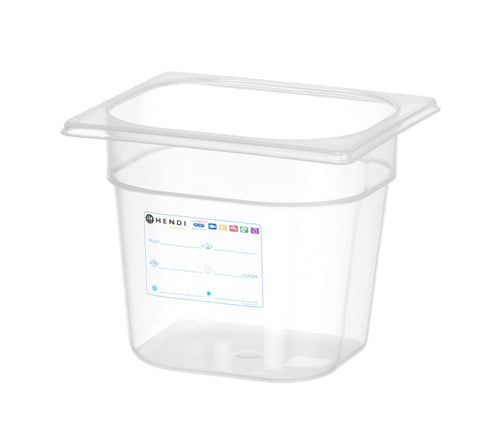Container GN 1/6, HENDI, GN 1/6, 2,4L, Transparant, 176x162x(H)150mm