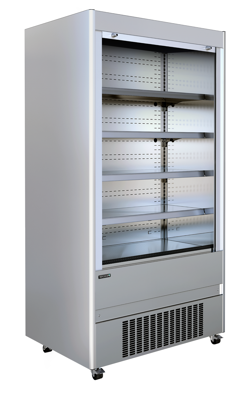 Wandkoeler rvs met manueel rolluik MCX130M