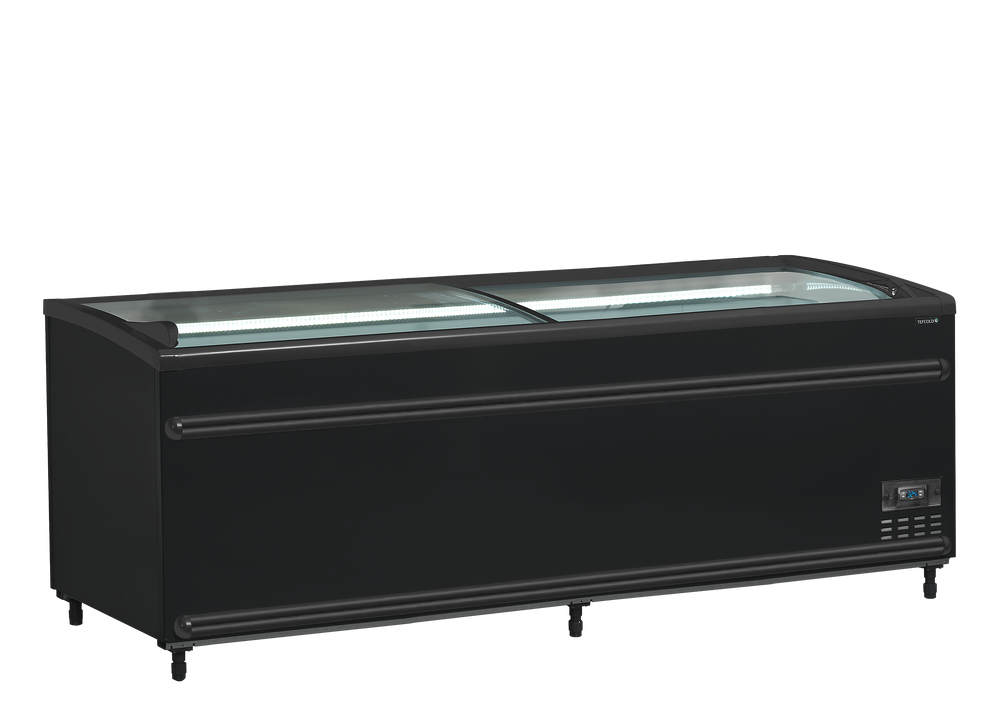 Zwarte supermarktkoeler/-vriezer SFI210B-CF VS