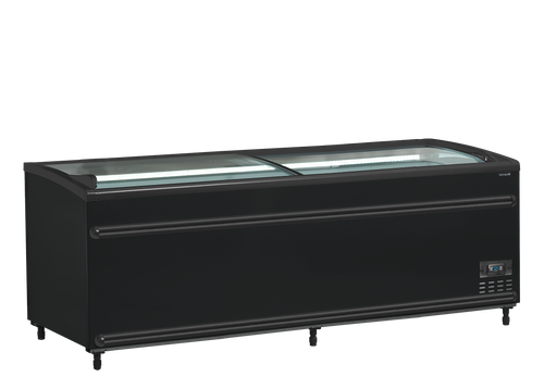 Zwarte supermarktkoeler/-vriezer SFI210B-CF VS