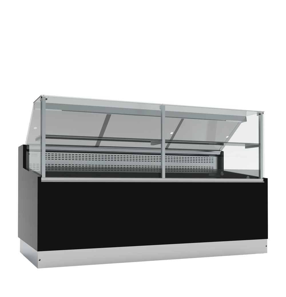 Statische zwarte koeltoonbank BRABANT 200B