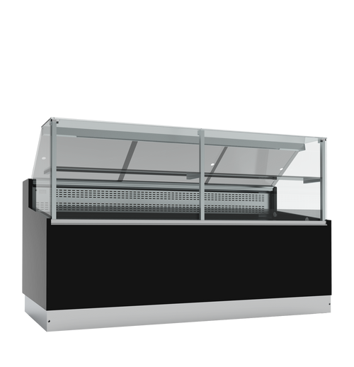 Statische zwarte koeltoonbank BRABANT 200B