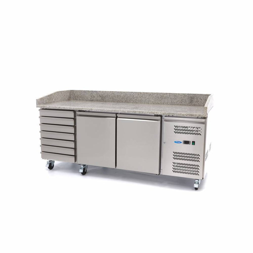 Pizzawerkbank - 202 cm - 2 Deuren - 7 Laden