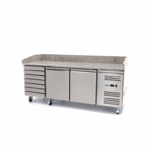 Pizzawerkbank - 202 cm - 2 Deuren - 7 Laden