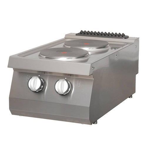 Heavy Duty Kookplaat - 2 Pitten - Enkel - 70 cm Diep - Elektrisch