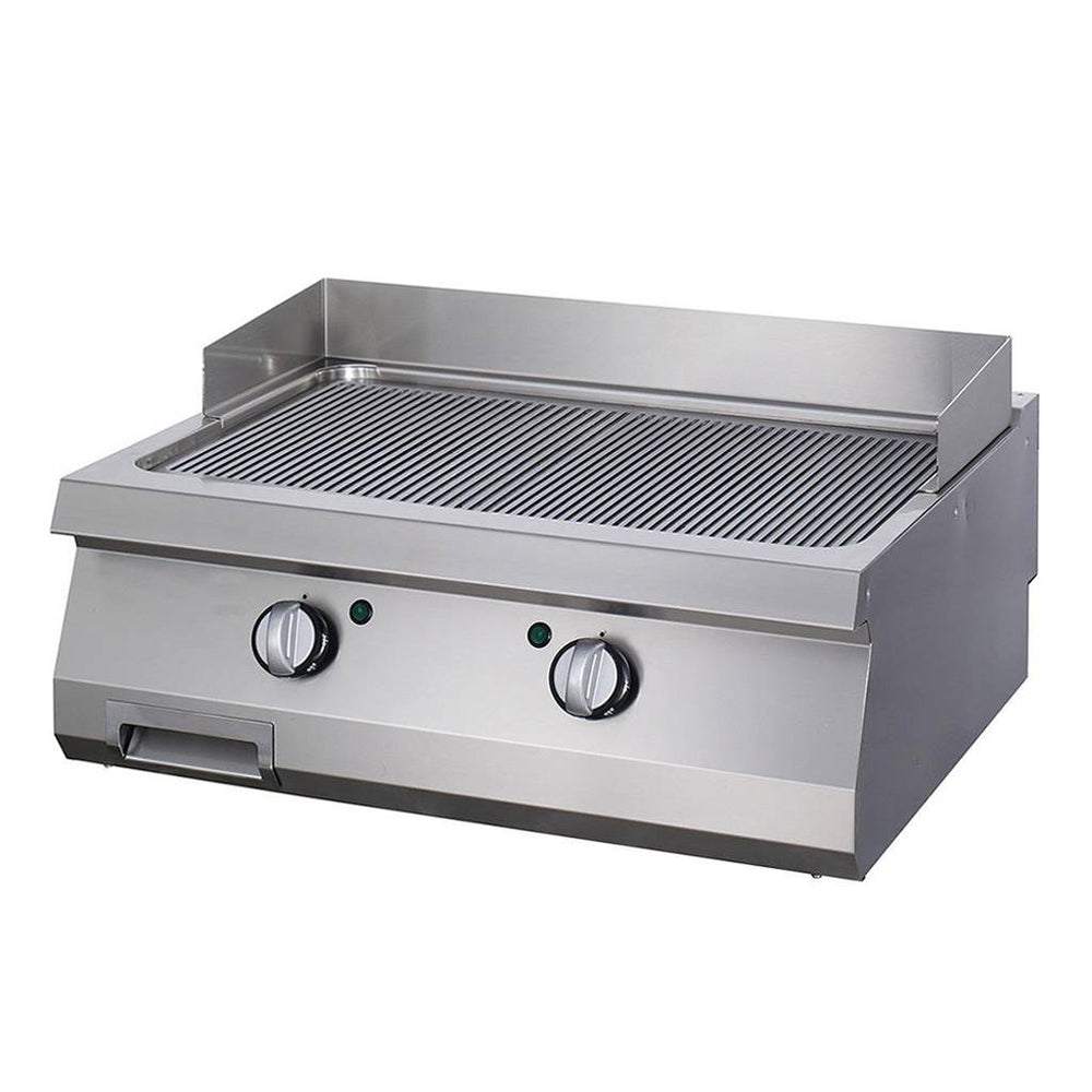 Heavy Duty Grillplaat - Gegroefd - Dubbel - 70 cm Diep - Elektrisch