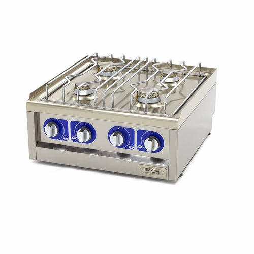 Kookplaat Horeca - 4 Pitten - Dubbel - 60 cm Diep - Gas