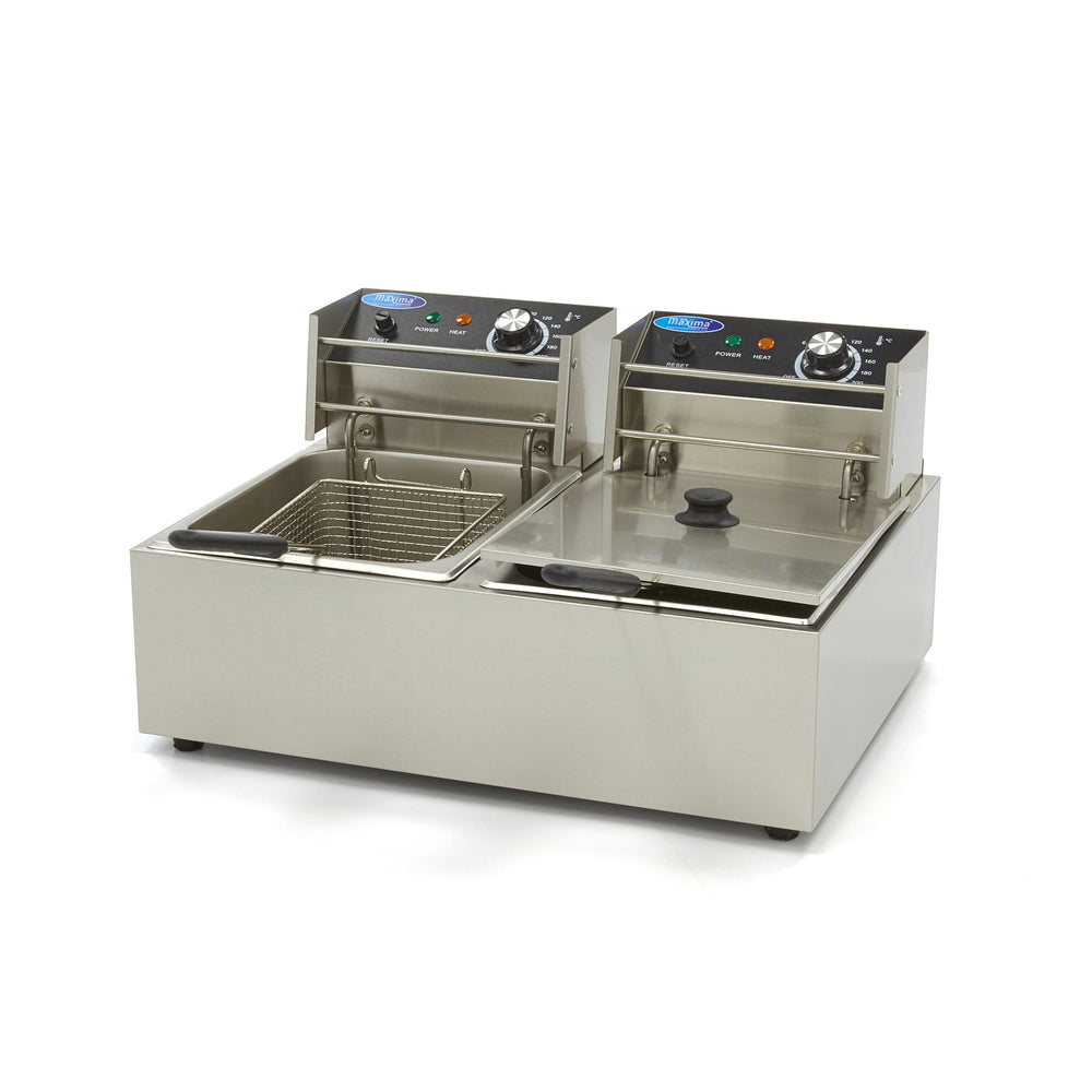 Frituurpan - 2x 6 L - 2 Manden - tot 2,4 Kg Frites