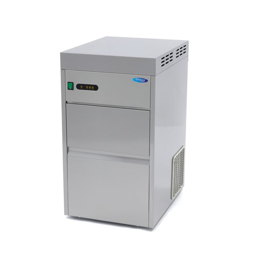 Schilferijsmachine - 50 Kg/24 u - Crushed ice - Watergekoeld