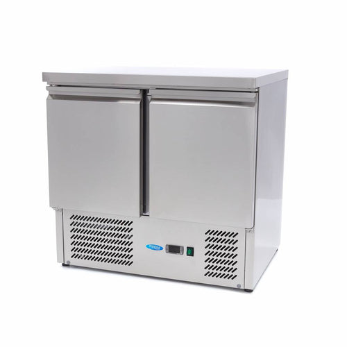 Koelwerkbank - 90 cm - 2 Deuren