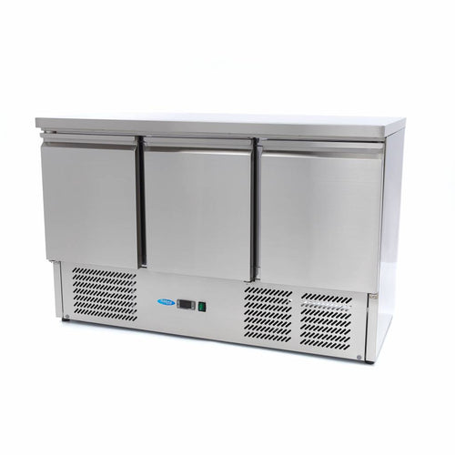 Koelwerkbank - 137 cm - 3 Deuren