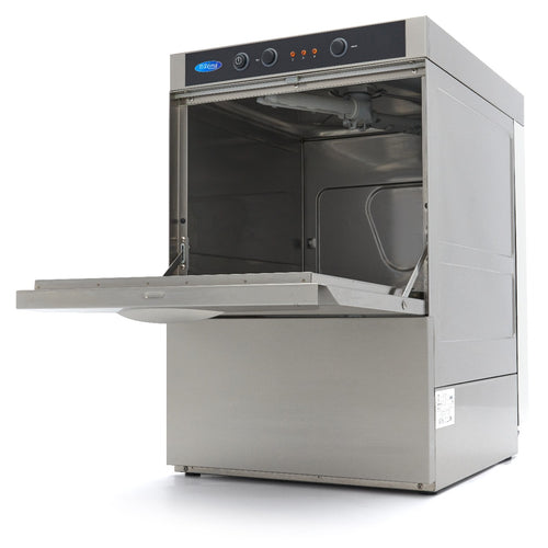 Horeca Vaatwasser - 40 x 40 cm - met Afvoer-, Glansspoel- en Zeeppomp - 230V