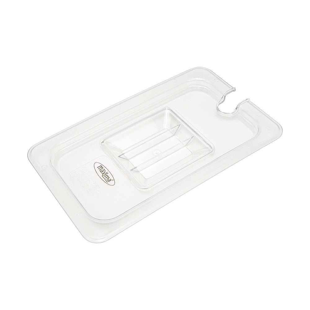 Gastronorm Deksel - 1/4 GN - Polycarbonaat - met Uitsparing