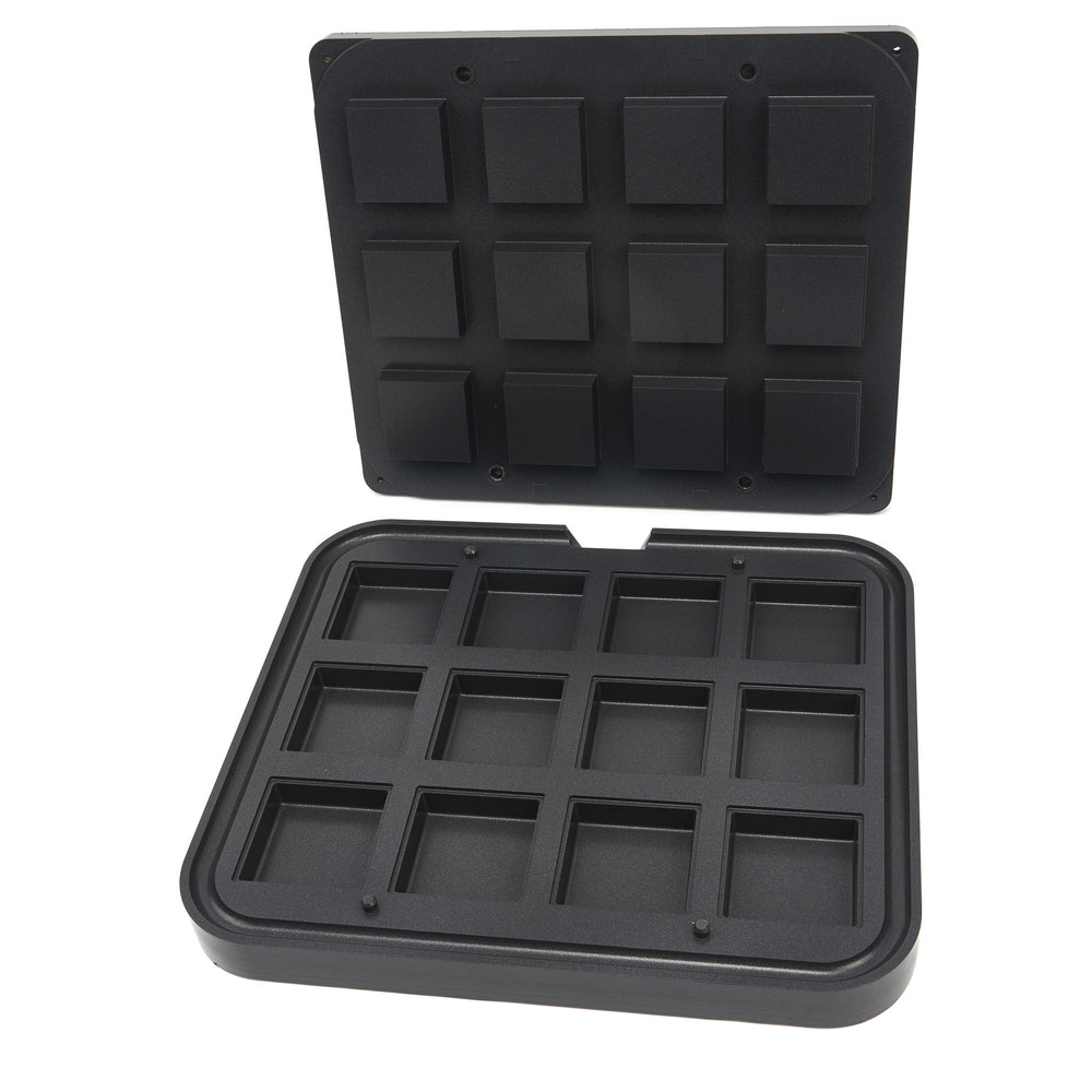 Tartelette Vorm - Vierkant - 72/62 mm - 12 stuks