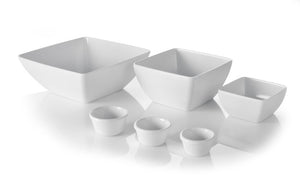 Vierkante kom, HENDI, Wit, 270x270x(H)105mm