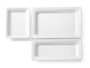 Gastronorm trays met slanke rand, HENDI, GN 2/4, 530x163x(H)20mm