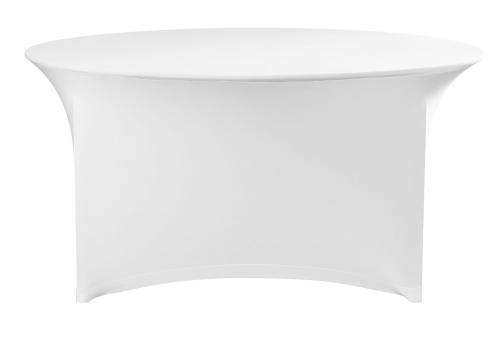 Tafelhoes, rond, HENDI, Kitchen Line, 817407, Wit, ⌀1800x(H)760mm