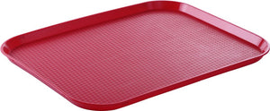 Fastfood dienbladen large, AmerBox, Rood, 350x450x(H)20mm