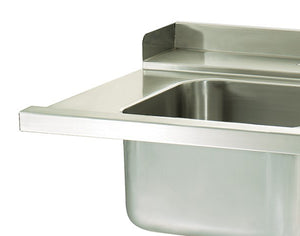 Spoeltafel - 90 x 75 cm - Aanvoer Vaatwasser Rechts - incl. Wasbak