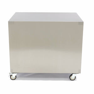 Onderstel RVS - 60 x 80 cm - 120 Kg Draagvermogen - Zwenkwielen